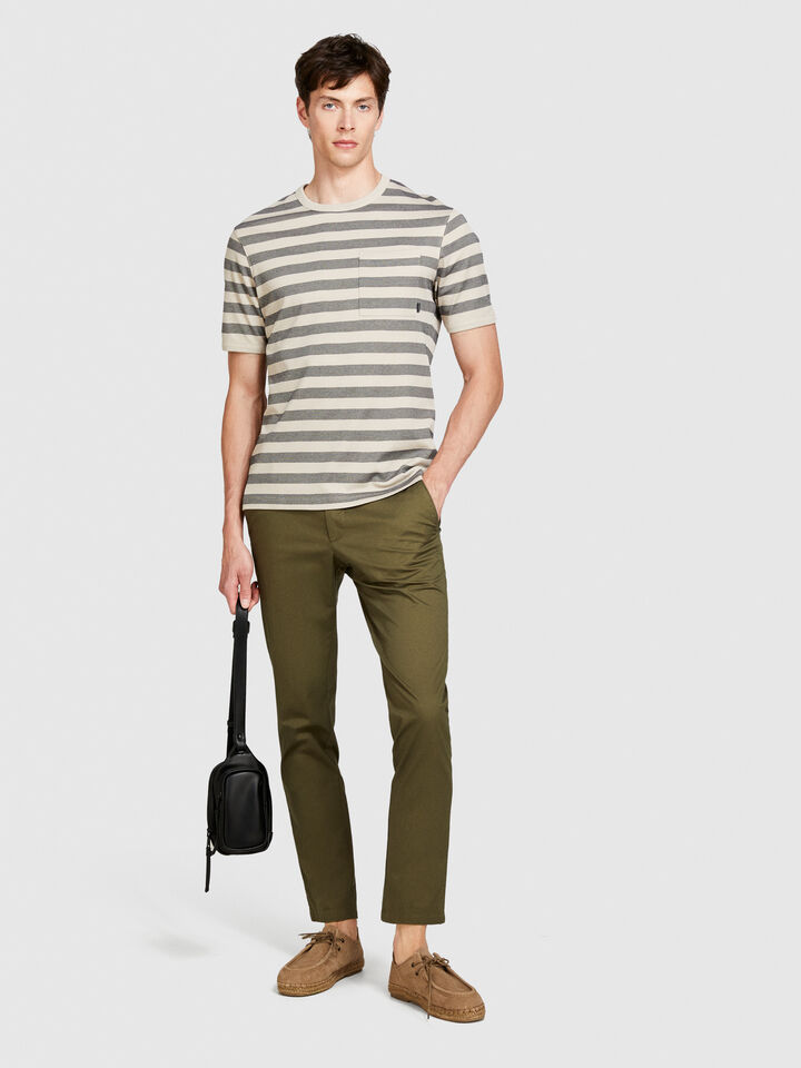 T-shirt with pocket - men's short sleeve t-shirts - Multi-color | Sisley image number 1